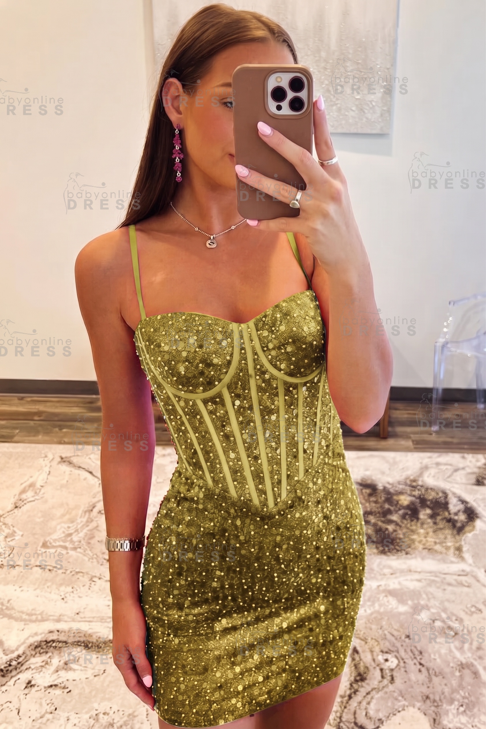 Spaghetti Straps Sky Blue Tight Homecoming Dress Short Prom Dress