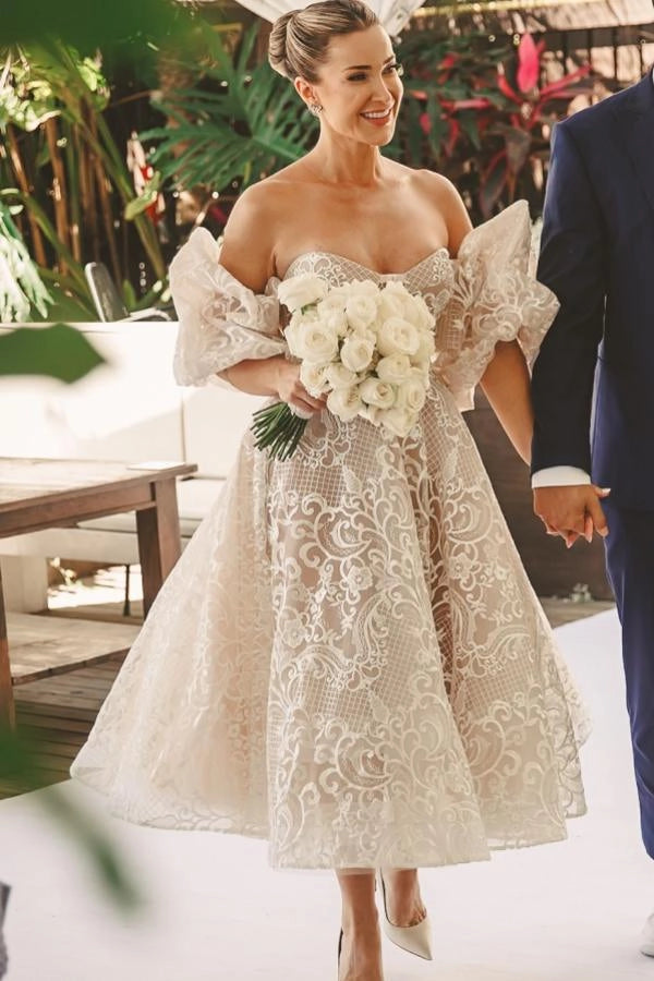 Sweetheart  Aline Wedding Dress Sleeveless Lace Dress