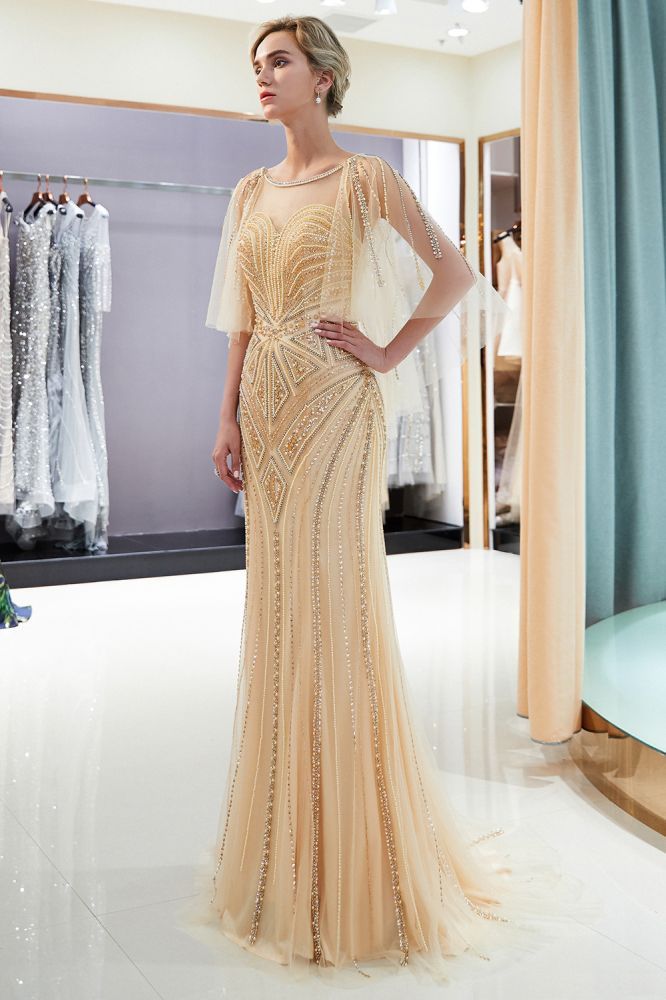 MAXINE | Mermaid Sweetheart Illusion Neckline Sequins Beading Evening Dresses
