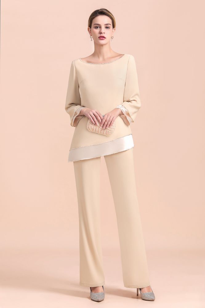 Long Sleeves Mother of the Bride Dress Jumpsuit for Wedding Party Wear