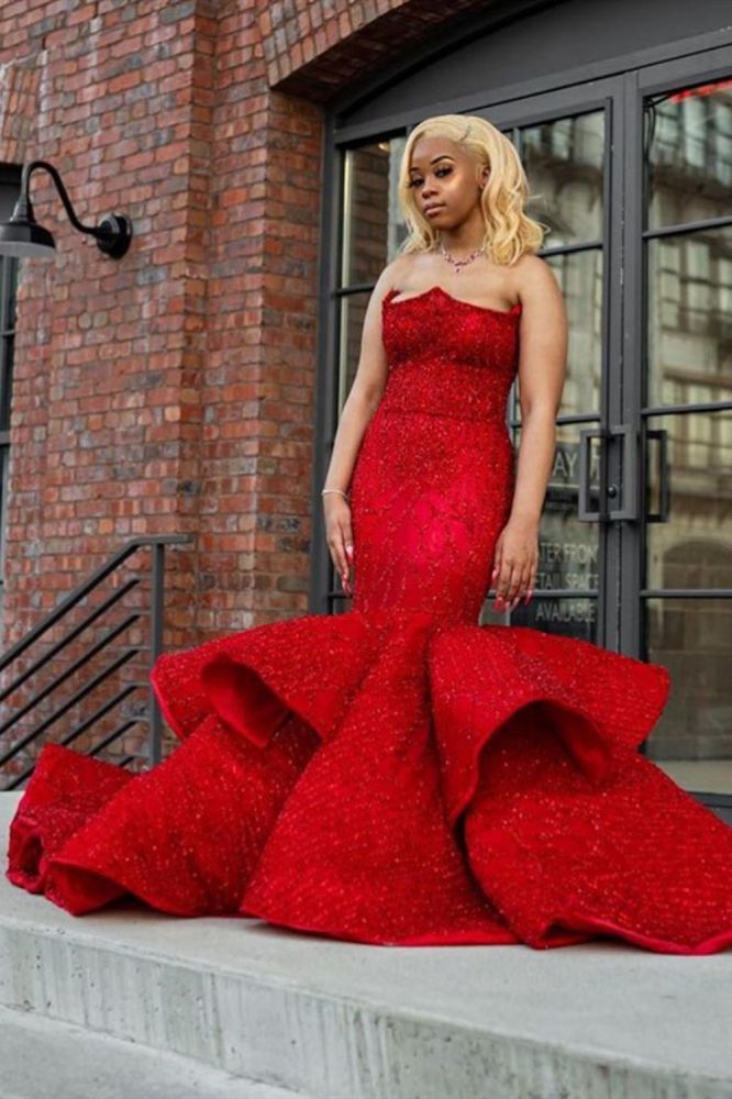 sweetheart Mermaid Evening Prom Dress Sleeveless