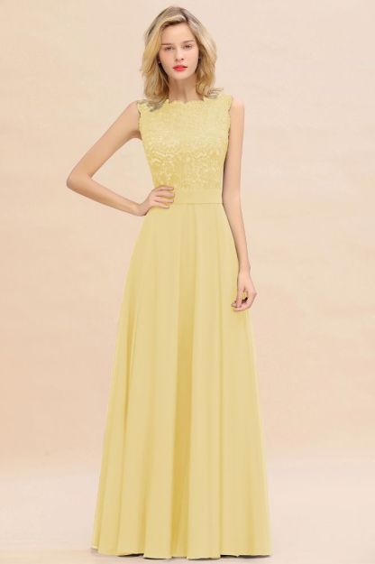 Madge | Exquisite Scoop Sleeveless Bridesmaid Dress