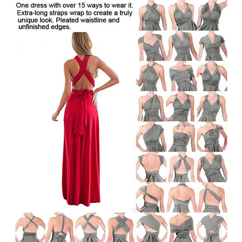 Infinity Dress Bridesmaid Dress Multi-way Twist Wrap Dress for Women