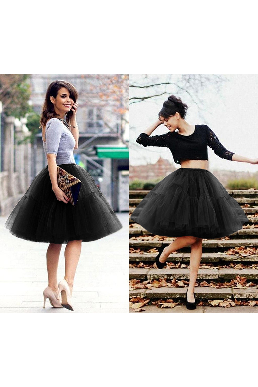 White puffy one size petticoat skirt for celebrating festivals