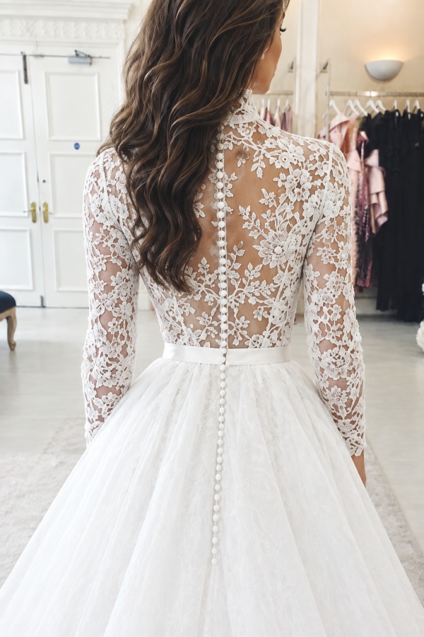 Bohemian Long sleeve 2 in 1 Summer Beach High Low Wedding Dress