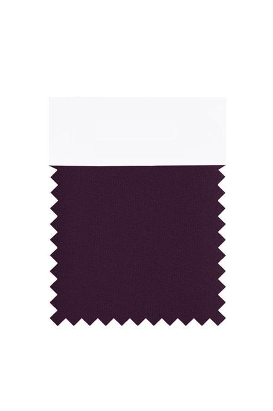 Babyonlinewholesale Chiffon Swatch with 34 Colors - Grape - Swatches