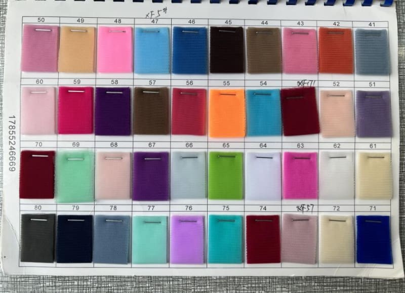 Babyonlinewholesale Tulle Swatch with 71 Colors - Swatches
