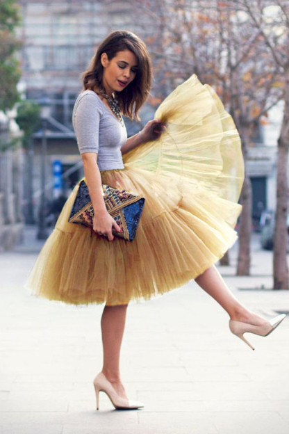 White puffy one size petticoat skirt for celebrating festivals