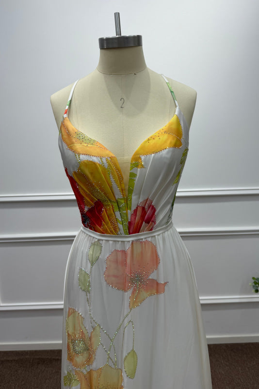 Charming Halter Sleeveless Sequined A-Line Prom Dress - Prom Dresses