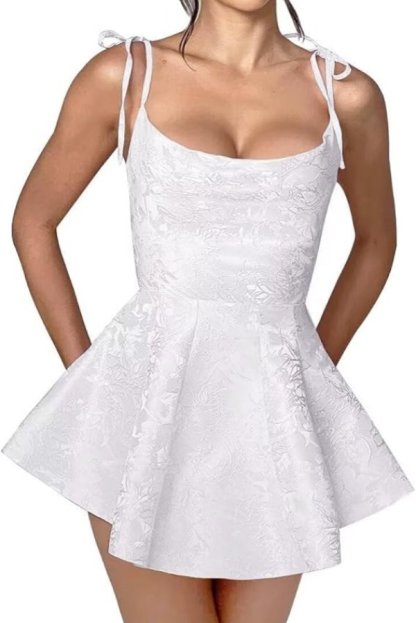 Amazing Ruffle Satin Short Party Dress Strapless Mini Homecoming Dress