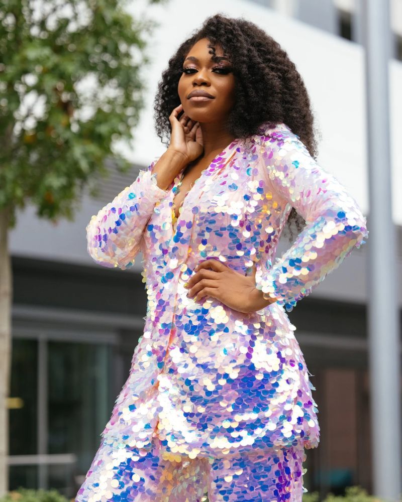 Glitter Sequins Women Suits for Eveng Party Wear Outfit Long Sleeves