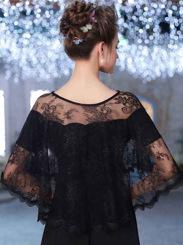 Elegant Lace Sheer Summer Wedding Wraps | Babyonlinewholesale-Babyonlinewholesale