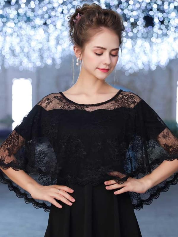 Elegant Lace Sheer Summer Wedding Wraps | Babyonlinewholesale-Babyonlinewholesale