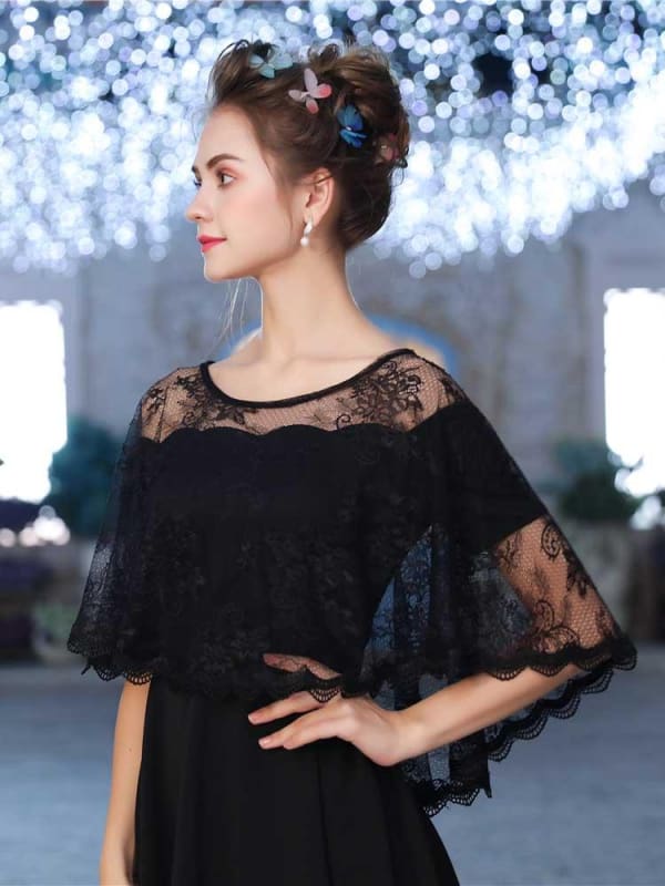 Elegant Lace Sheer Summer Wedding Wraps | Babyonlinewholesale-Babyonlinewholesale