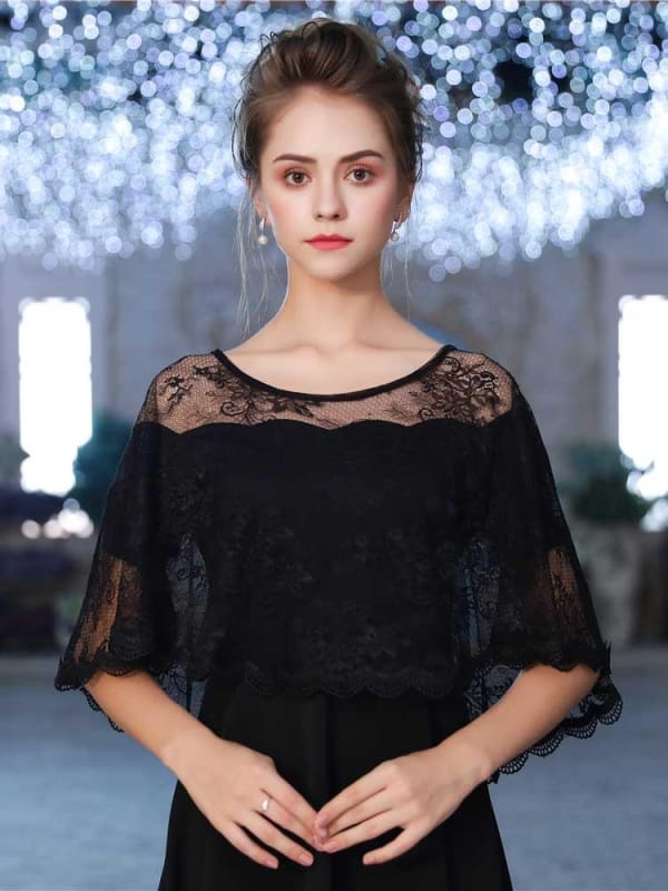 Elegant Lace Sheer Summer Wedding Wraps | Babyonlinewholesale-Babyonlinewholesale