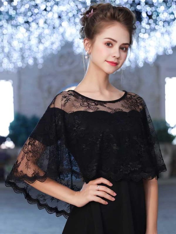 Elegant Lace Sheer Summer Wedding Wraps | Babyonlinewholesale-Babyonlinewholesale