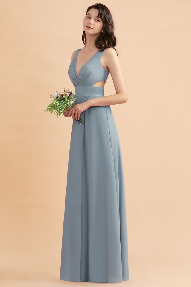 Dreamful V-Neck Sleeveless Aline Wedding Party Dress
