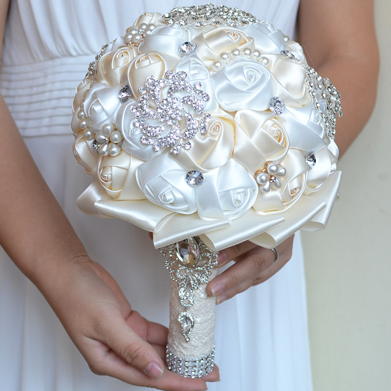 Stunning Beading Wedding Bouquet in Multiple Colors
