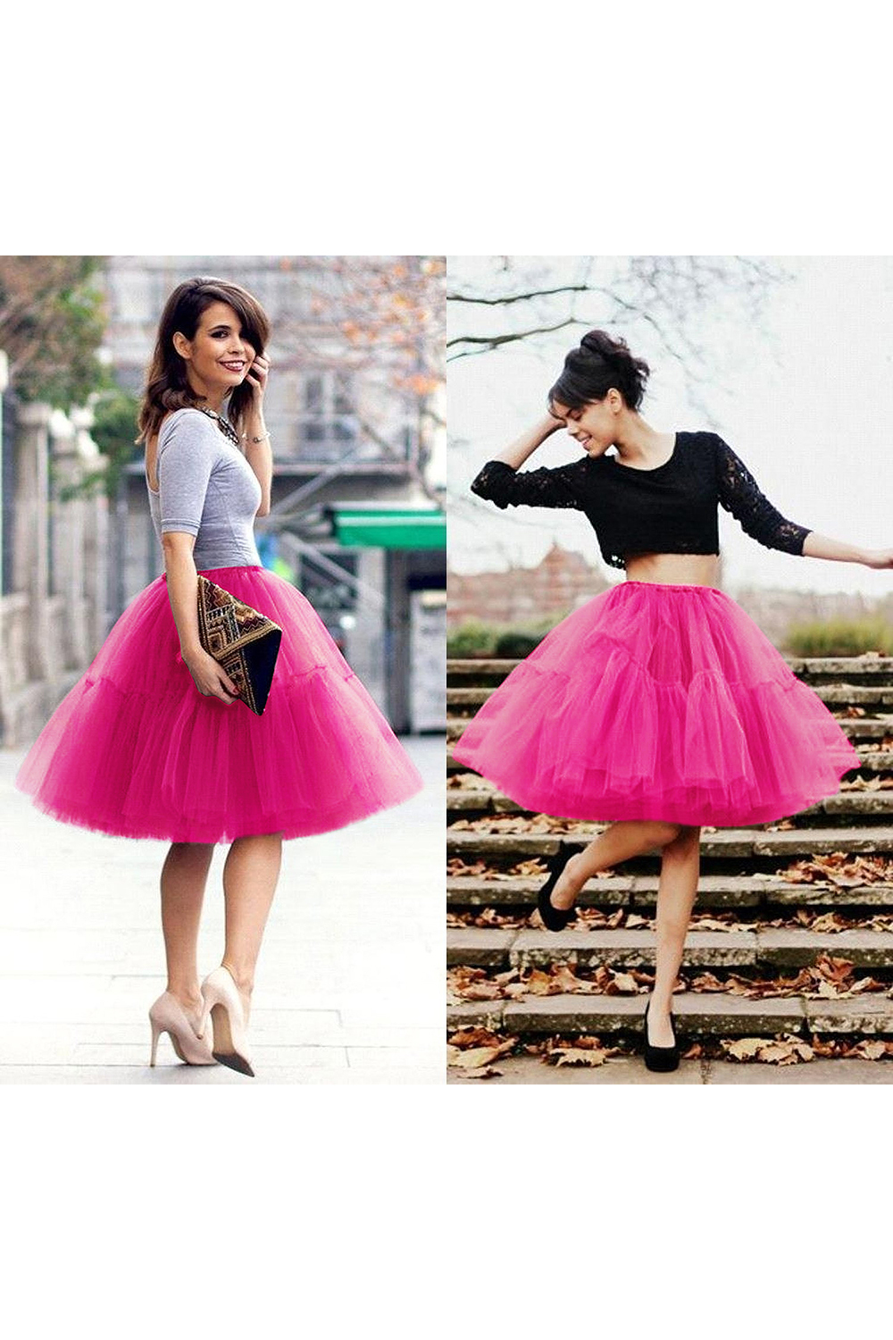 White puffy one size petticoat skirt for celebrating festivals