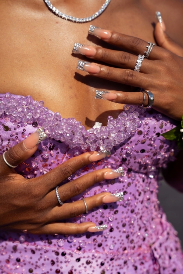 Sexy Strapless Sequins Mermaid Prom Dress with High Split