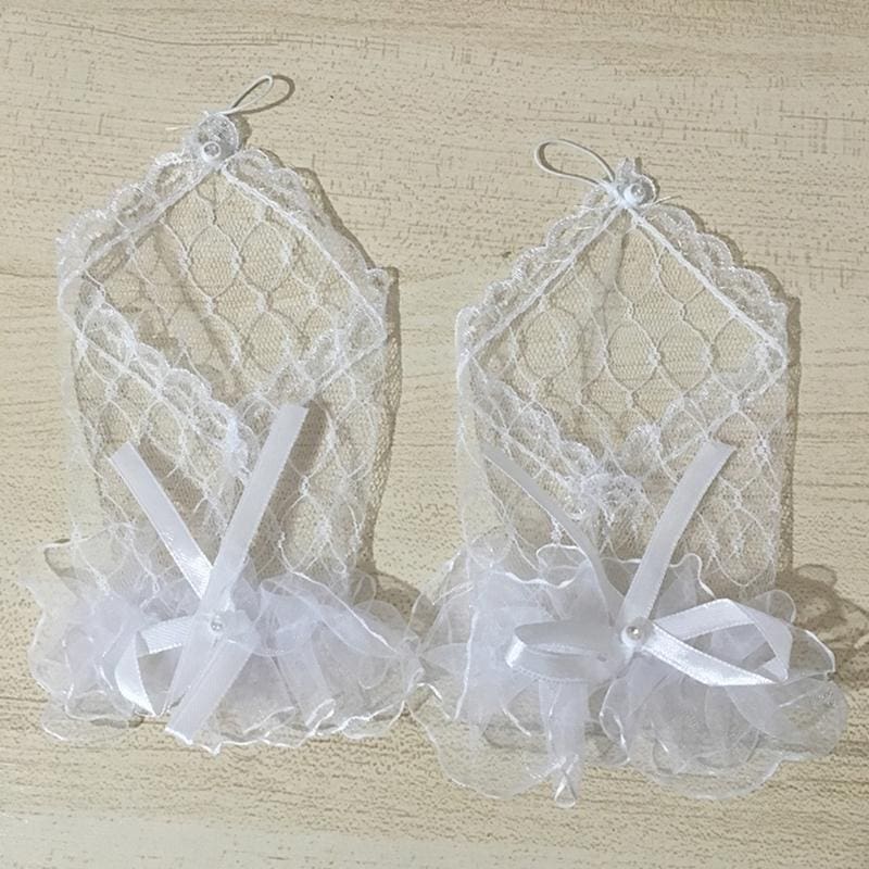 Lace Bowknot Fingerless Cheap Short Wedding Gloves | Babyonlinewholesale - wedding gloves