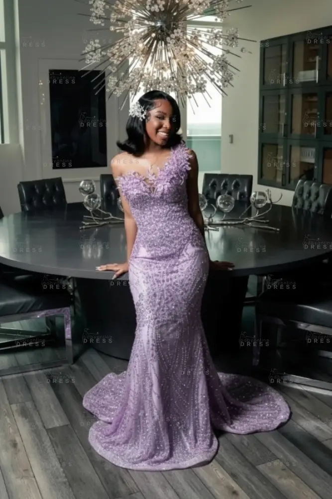 Strapless Dark Green Mermaid Prom Dress with Beadings