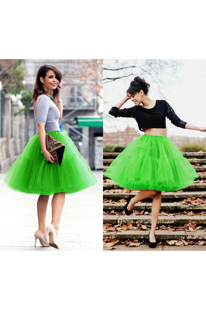White puffy one size petticoat skirt for celebrating festivals