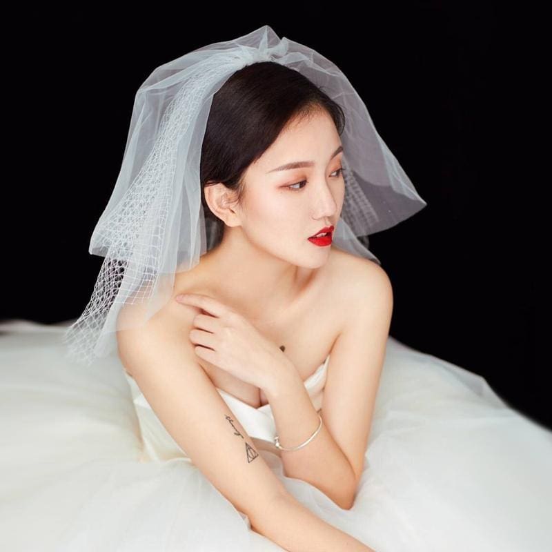 Multi-Layer Short Shoulder Length Wedding Veils | Babyonlinewholesale - wedding veils