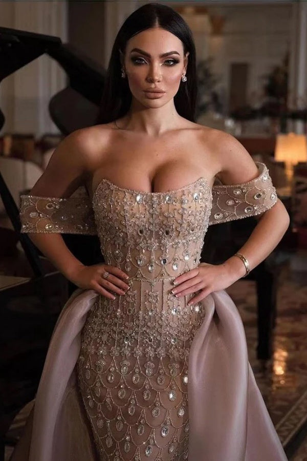 Strapless CrystalsMermaid Evening Dresses