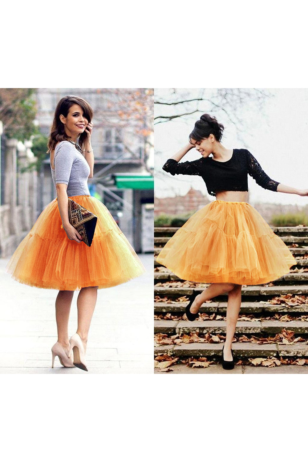 White puffy one size petticoat skirt for celebrating festivals