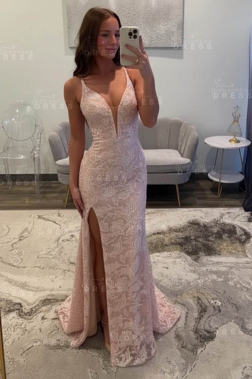 Sexy Glitter Black Prom Dress High Split Prom Dress Sleeveless