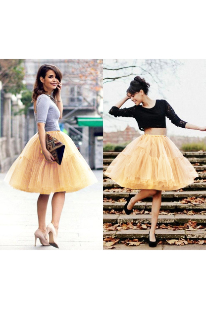 White puffy one size petticoat skirt for celebrating festivals