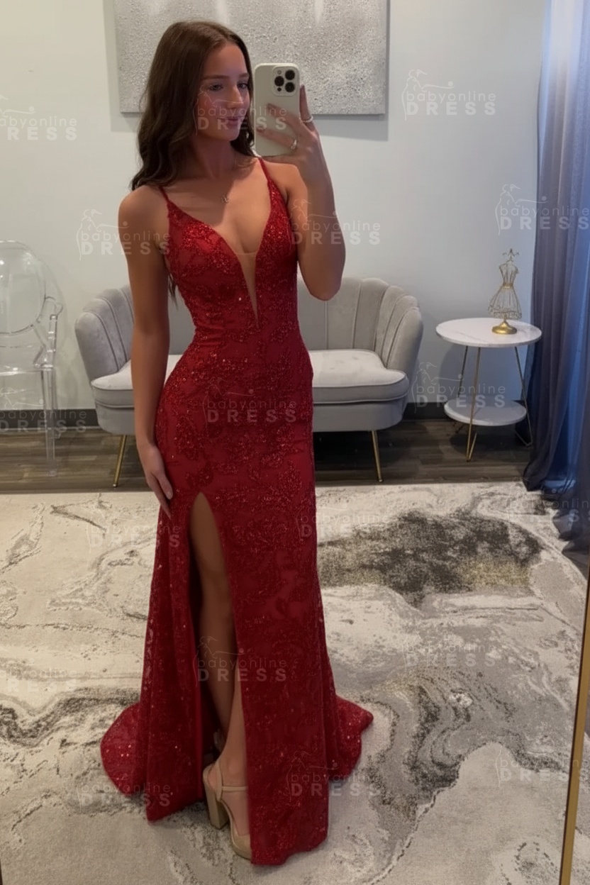 Sexy Glitter Black Prom Dress High Split Prom Dress Sleeveless