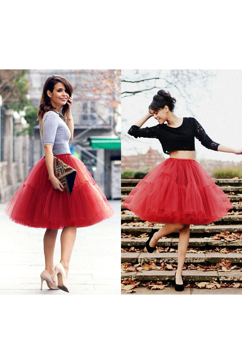 White puffy one size petticoat skirt for celebrating festivals