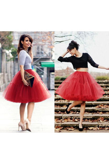White puffy one size petticoat skirt for celebrating festivals