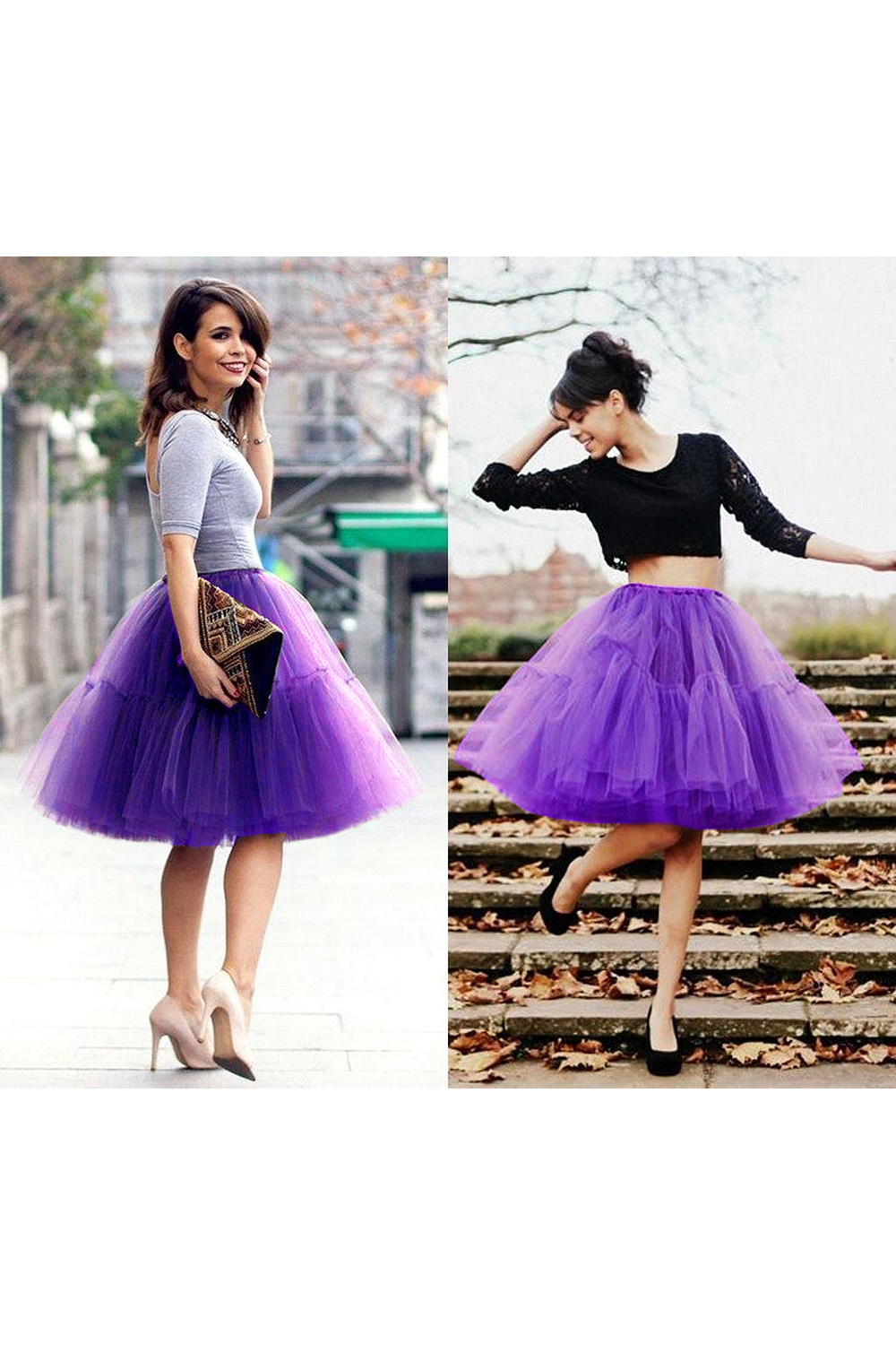 White puffy one size petticoat skirt for celebrating festivals
