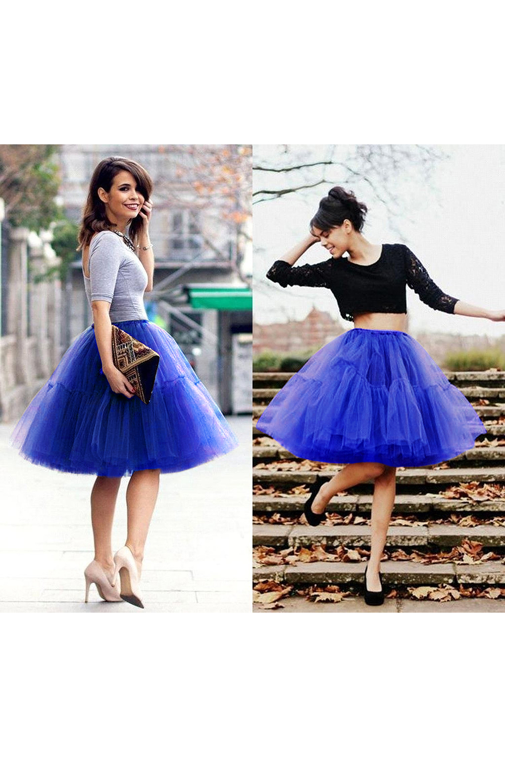 White puffy one size petticoat skirt for celebrating festivals