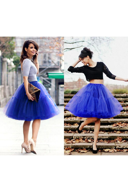 White puffy one size petticoat skirt for celebrating festivals