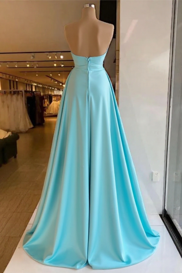Sexy Sleeveless Sparkly Sequins Mermaid Prom Dress with Detachable Train