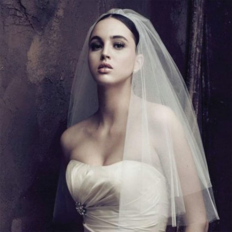 Short Two Layer 75Cm Veiling Combe Wedding Veils | Babyonlinewholesale-Babyonlinewholesale