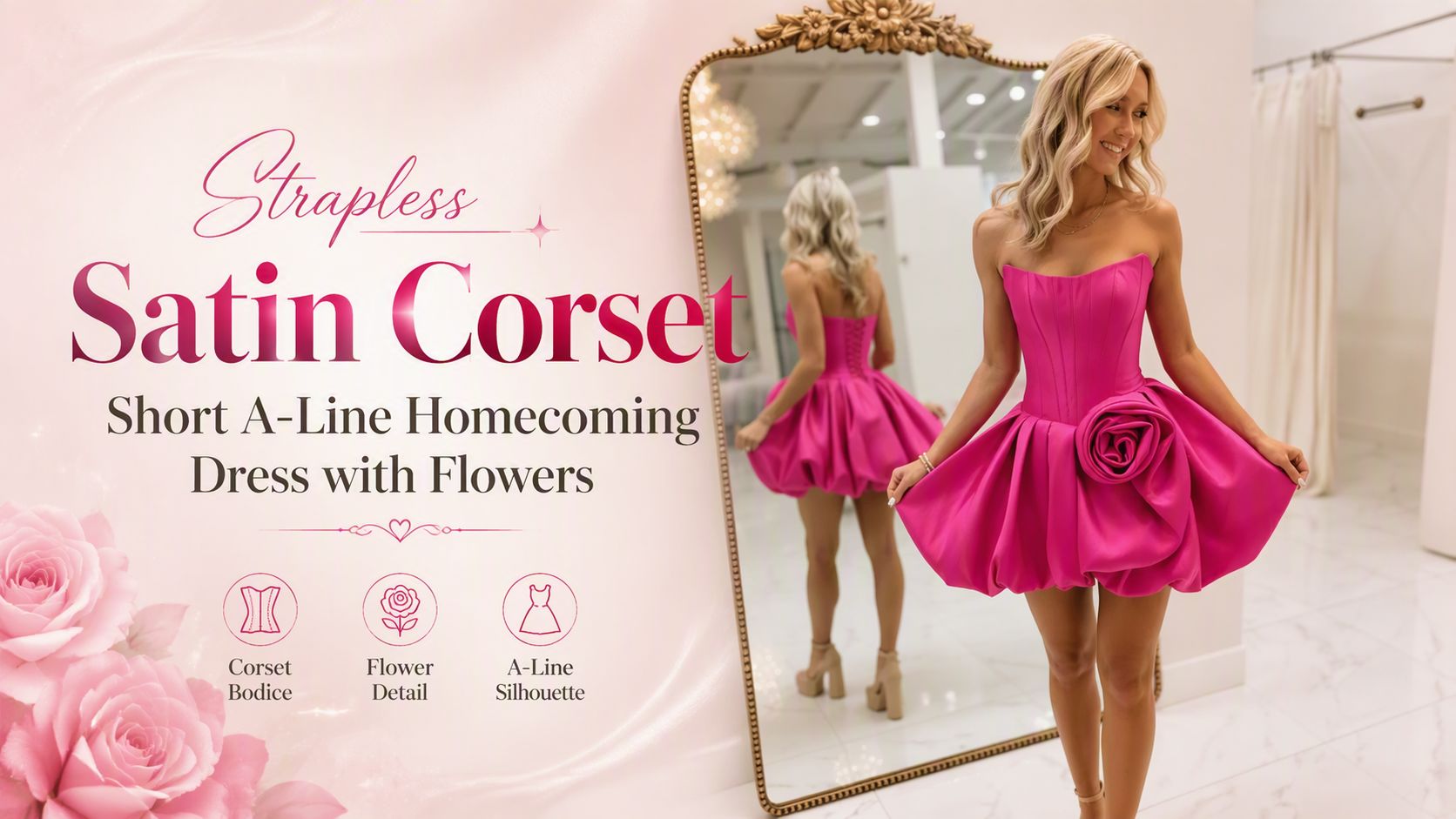 strapless-satin-homecoming-dress-with-3d-flower
