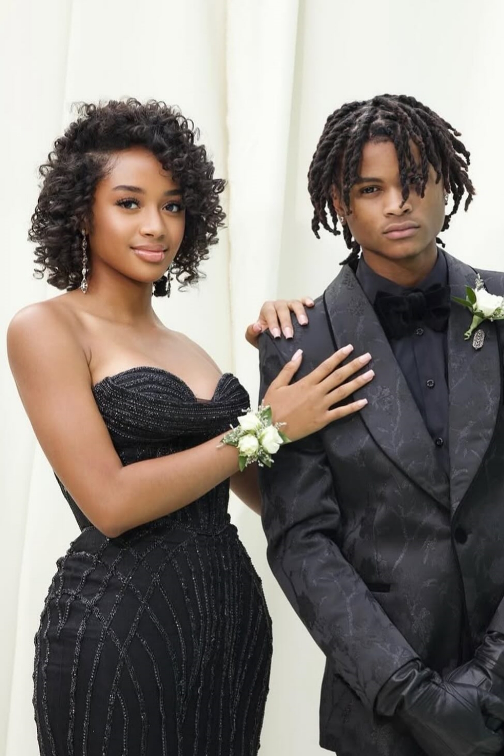 Sweetheart Black Prom Dress Strapless Mermaid Evening Dress with Beadings