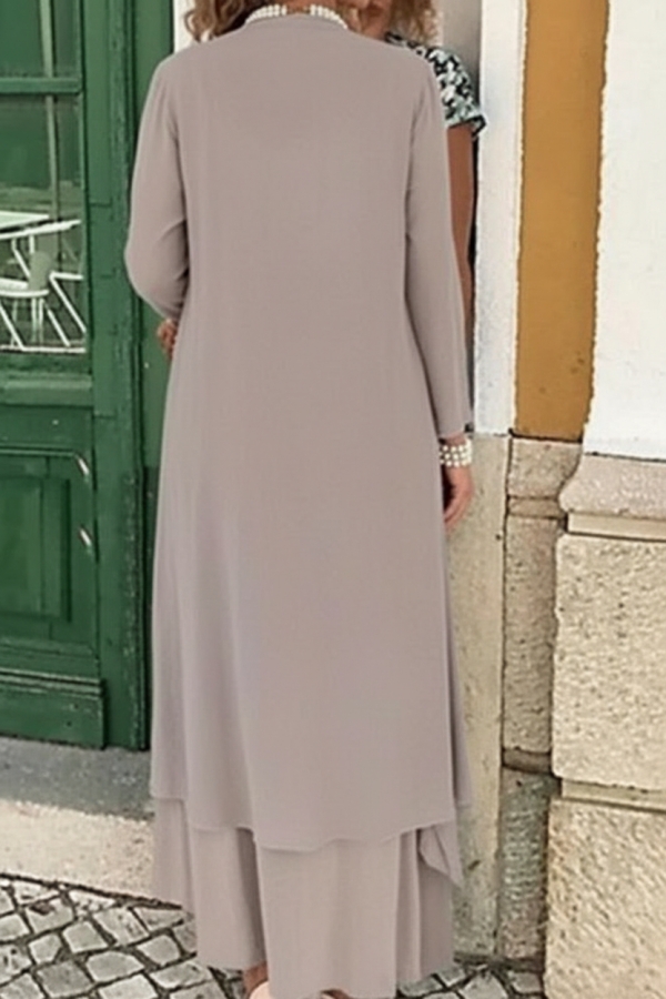 Boho Mother of the Bride Dresses Plus Size Three Pieces Chiffon Mother Outfits