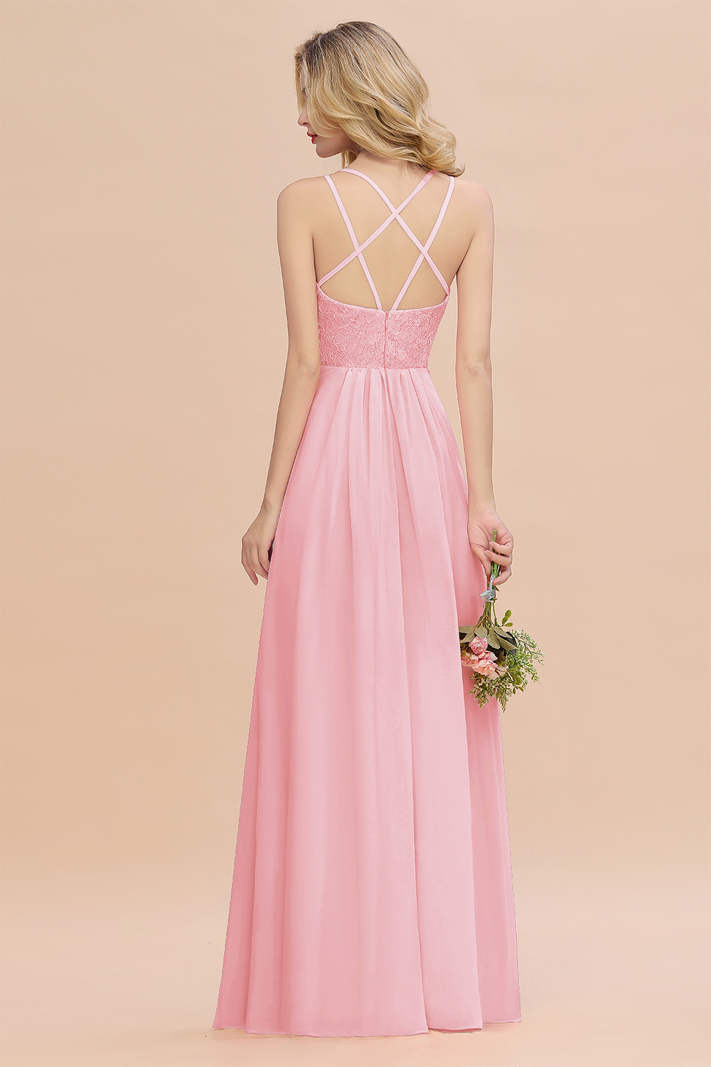 Sweetheart Aline Lace Party Dress Sleeveless Bridesmaid Dress with Side Slit