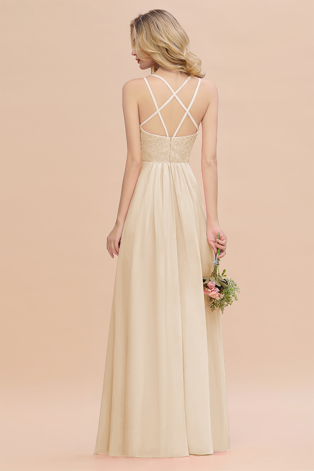 Sweetheart Aline Lace Party Dress Sleeveless Bridesmaid Dress with Side Slit