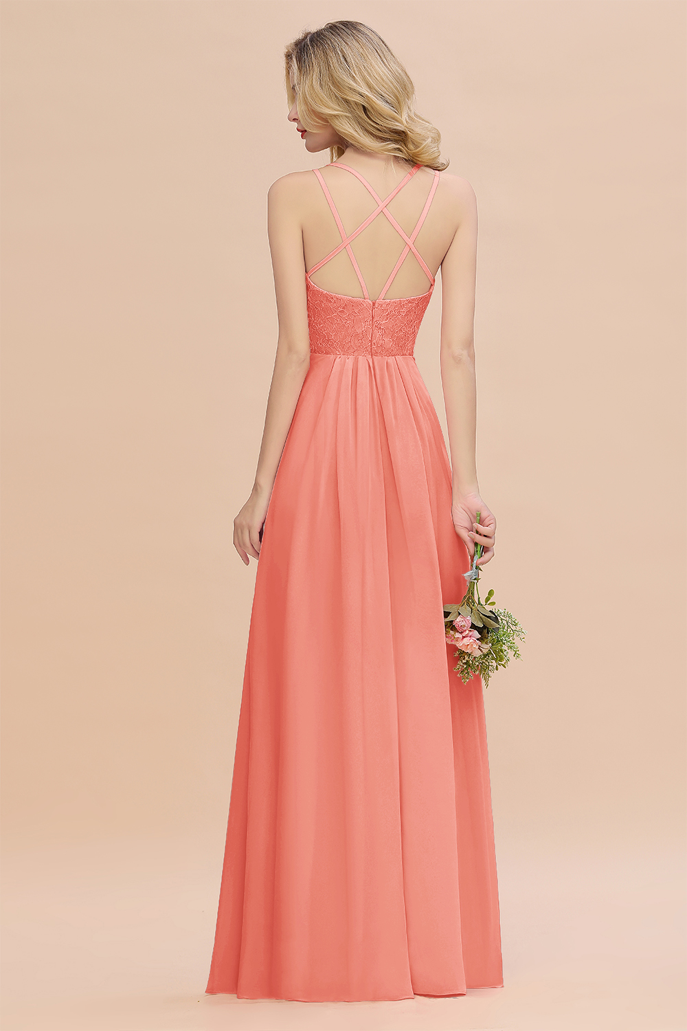 Sweetheart Aline Lace Party Dress Sleeveless Bridesmaid Dress with Side Slit