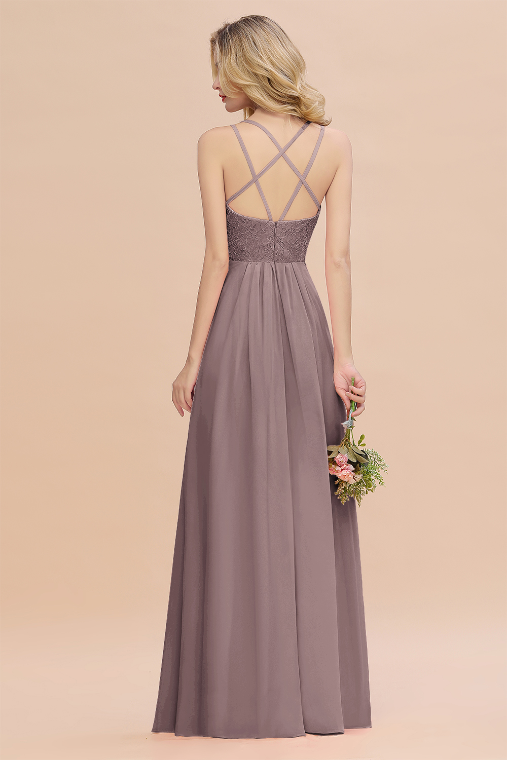 Sweetheart Aline Lace Party Dress Sleeveless Bridesmaid Dress with Side Slit