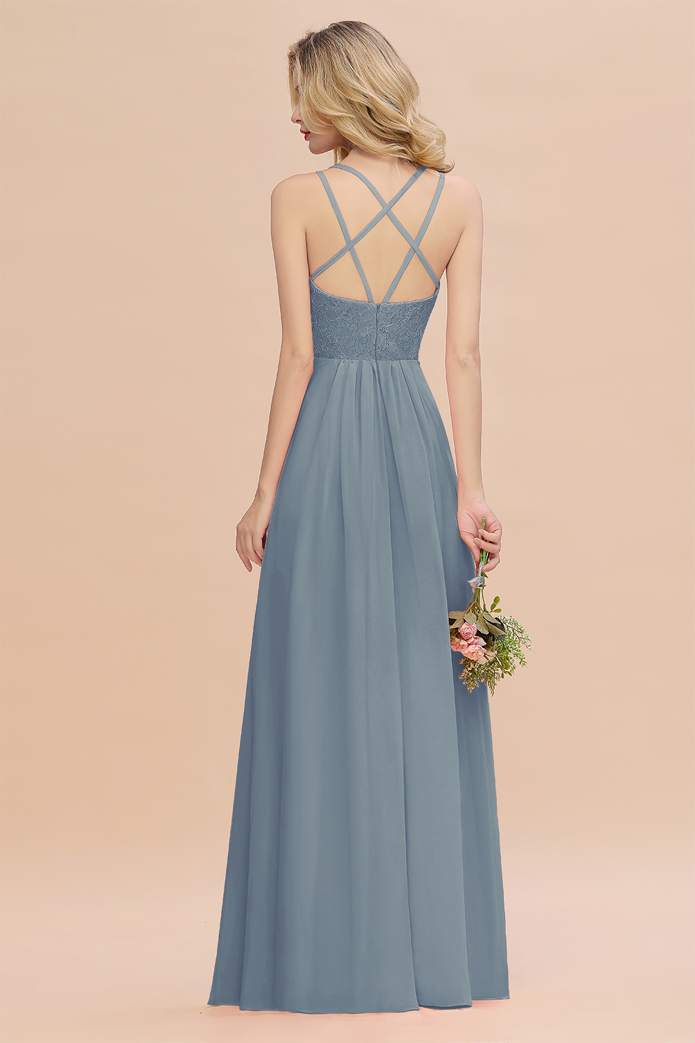 Sweetheart Aline Lace Party Dress Sleeveless Bridesmaid Dress with Side Slit