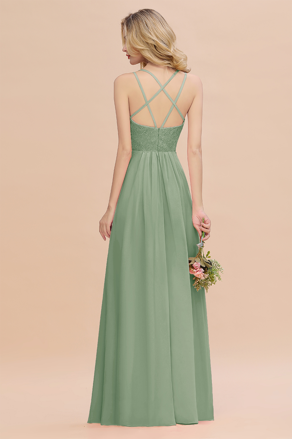Sweetheart Aline Lace Party Dress Sleeveless Bridesmaid Dress with Side Slit