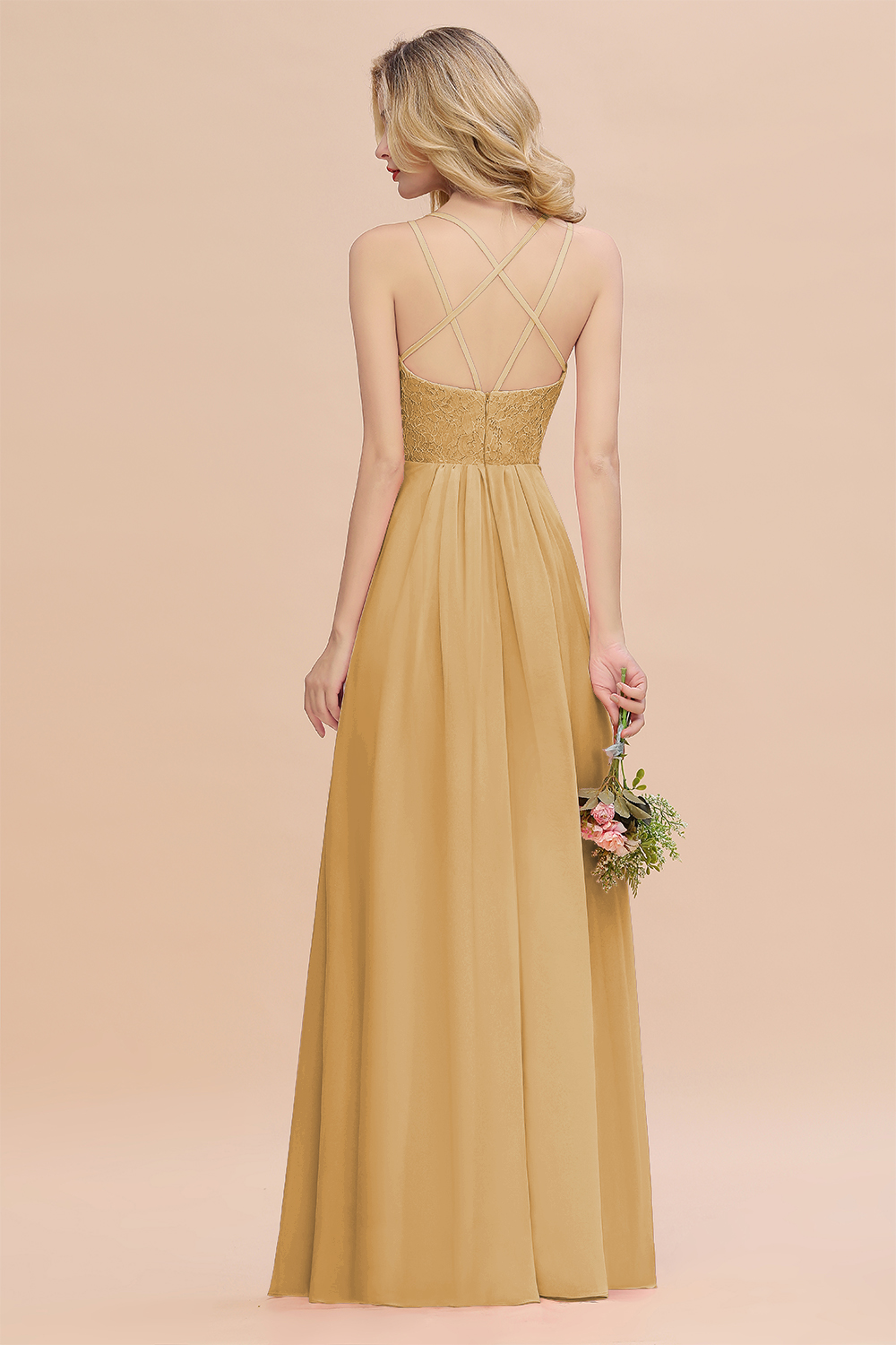 Sweetheart Aline Lace Party Dress Sleeveless Bridesmaid Dress with Side Slit
